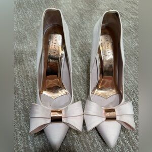 Ted Baker Azeline Light Pink Satin Bow Pump
